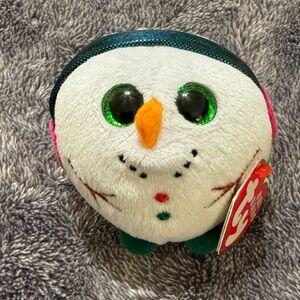 Ty Baby Beanies “Chilly” the snowman - plush ornament NEW